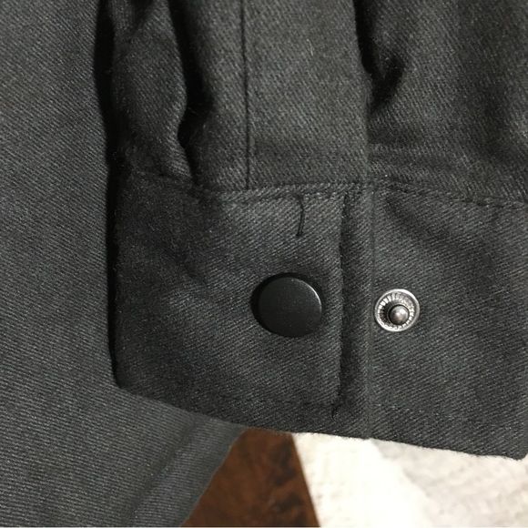 Rugged Elements Black Snap Button Shirt Jacket Size M - Picture 12 of 13